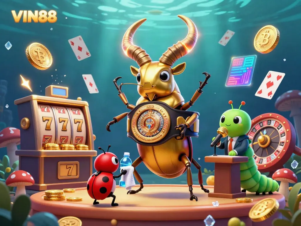 Experience thrilling games at VIN88 with vivid characters and dynamic casino elements.