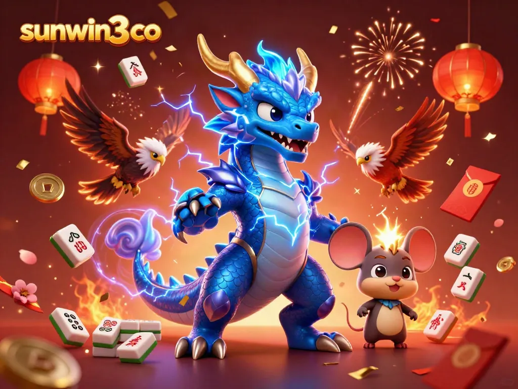Join the excitement with sunwin3 co's dynamic online casino scene featuring thrilling characters and vibrant elements.
